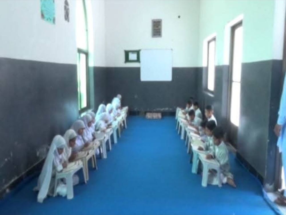 Students seated for Qur'an classes